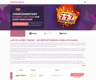 Casinobonuscodes-CA.com Screenshot