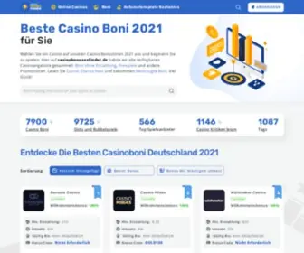 Casinobonusesfinder.de Screenshot