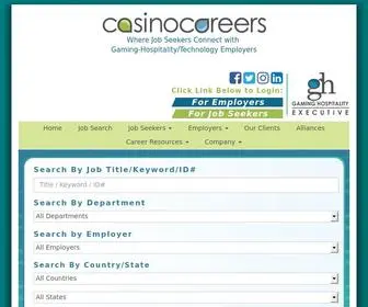 Casinocareers.com Screenshot