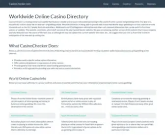 Casinochecker.com Screenshot