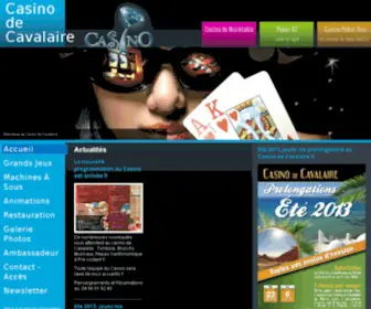 Casinodecavalaire.com Screenshot