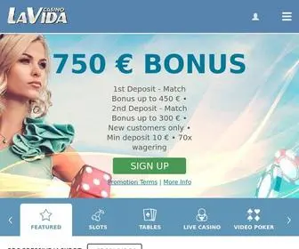 Casinolavida.com Screenshot