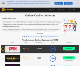 Casinolebanon10.com Screenshot