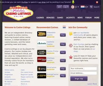 Casinolistings.com Screenshot