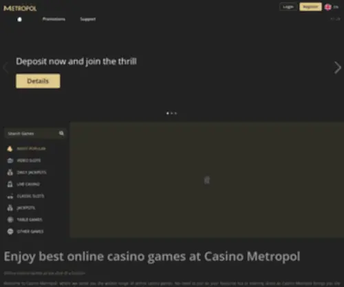 Casinometropol302.com Screenshot