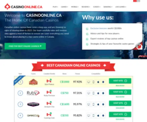 Casinoonline.ca Screenshot