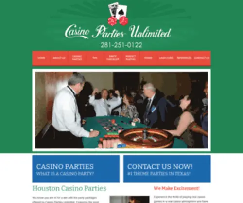 Casinopartiesunlimited.com Screenshot