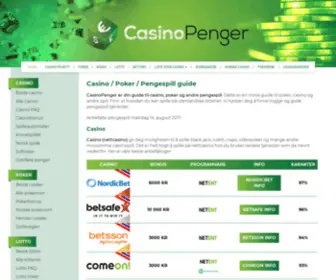 Casinopenger.com Screenshot