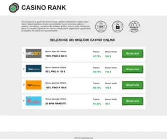 Casinorank.org(Selezione) Screenshot