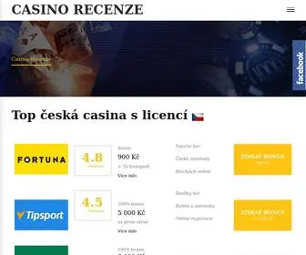 Casinorecenze.cz Screenshot