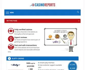 Casinoreports.ca Screenshot