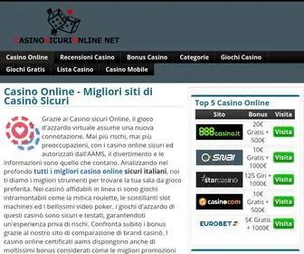 Casinosicurionline.net Screenshot