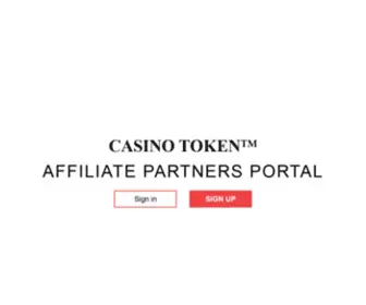 Casinotokenpartner.com(Affiliates system) Screenshot