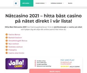 Casinoupplevelse.se Screenshot