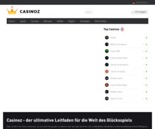 Casinoz.review Screenshot