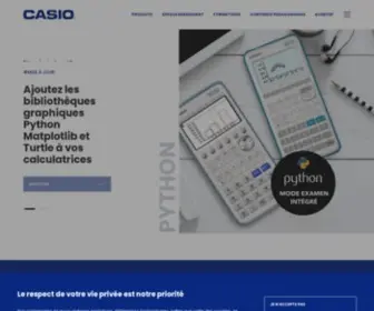 Casio-Education.fr(CALCULATRICES CASIO : ENTREZ DANS UNE NOUVELLE ÈRE) Screenshot