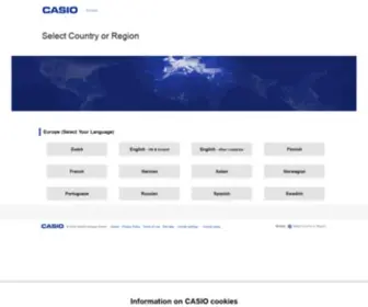 Casio-Europe.com(Offizieller Shop) Screenshot