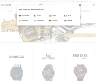 Casio-Shop.eu(CASIO webwinkel) Screenshot
