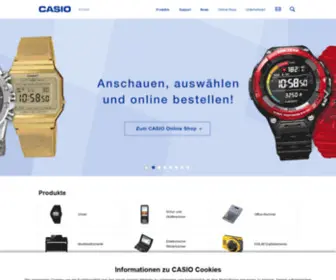 Casio.de(Startseite) Screenshot