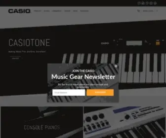 CasiomusicGear.com(Digital Pianos) Screenshot