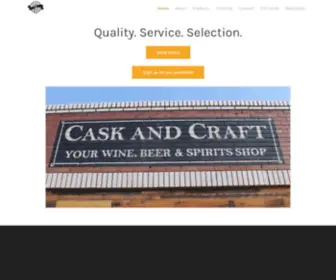 Caskandcraft.com(Cask and Craft) Screenshot