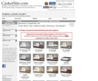 Casketsite.com(Casket SiteÂÂ $695) Screenshot