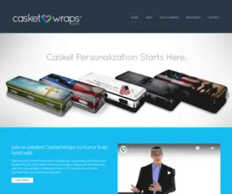 Casketwraps.com(Crafted with Care) Screenshot