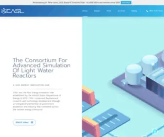 Casl.gov(The Consortium For Advance Simulation Of Light Water Reactors) Screenshot