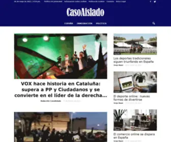 Casoaislado.com(Noticias de Última Hora) Screenshot