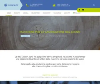 Casolin.com(Macchine per la lavorazione del legno di ottima qualità) Screenshot