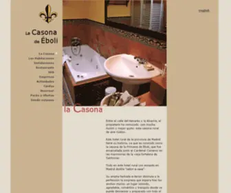 Casonaeboli.com(Bienvenidos a este hotel rural con encanto en Madrid (Santorcaz)) Screenshot