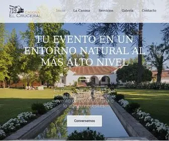 Casonaelcruceral.cl(Centro de Eventos Pirque) Screenshot