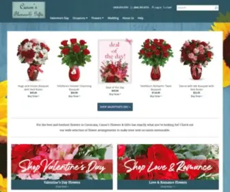 Casonsflowersandgifts.com(Corsicana Florist) Screenshot