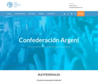 Cas.org.ar(Confederación Argentina de Sordos) Screenshot