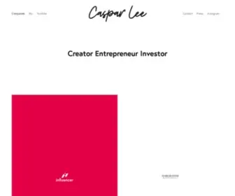 Casparlee.com(Caspar Lee) Screenshot