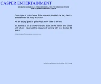 Casper-Entertainment.co.uk(Casper Mobile Discotheque) Screenshot