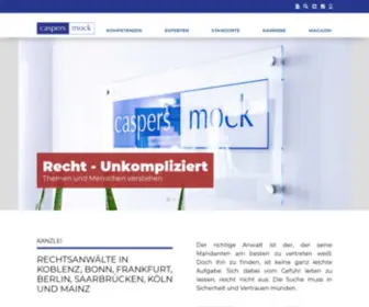 Caspers-Mock.de(Rechtsanwälte) Screenshot