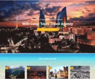 Caspi-Tours.az(Azerbaijan Baku Travel Agency and Tour Operator) Screenshot