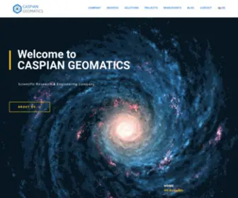 Caspiangeomatics.com(CASPIAN GEOMATICS) Screenshot