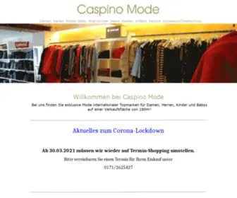 Caspino-Kindermode.de(Caspino Mode) Screenshot