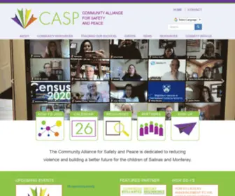 Caspmc.org(The Community Alliance for Safety and Peace) Screenshot