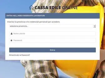 Cassaedileonline.it(CASSA EDILE ONLINE) Screenshot