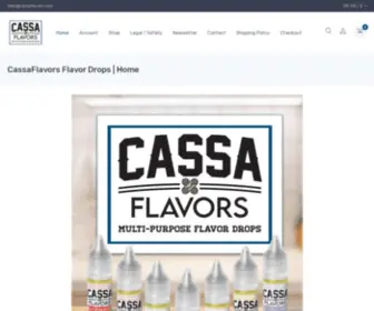 Cassaflavors.com(CassaFlavors Flavor Drops) Screenshot