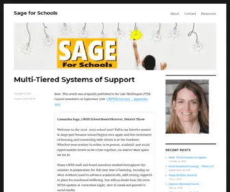 Cassandrasage.com(Sage for Schools) Screenshot