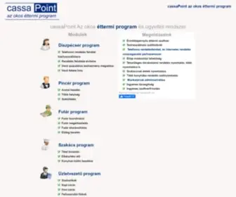 Cassapoint.eu(éttermi szoftver) Screenshot