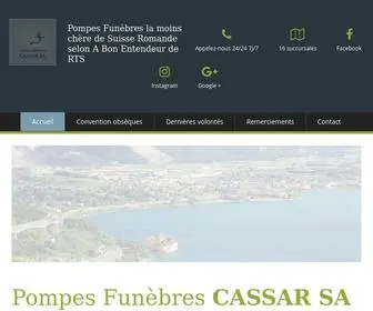 Cassar-Villeneuve.ch(Pompes Funèbres Cassar SA Villeneuve) Screenshot