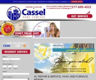 Casselhomecomfort.com(Cassel Home Comfort Heating & Cooling) Screenshot