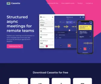 Cassetteapp.com(Cassette App) Screenshot