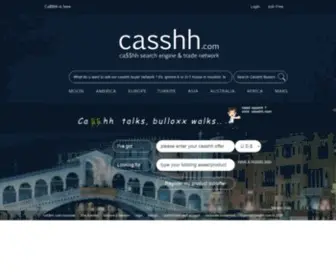 Casshh.com(Ca$$hh search engine & trade network) Screenshot