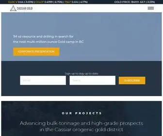 Cassiargold.com(1M oz resource and drilling in search for the next multi) Screenshot